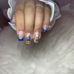 Alongamento de unhas molde F1